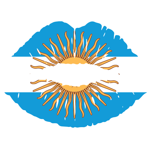 Argentinian Kiss Flag