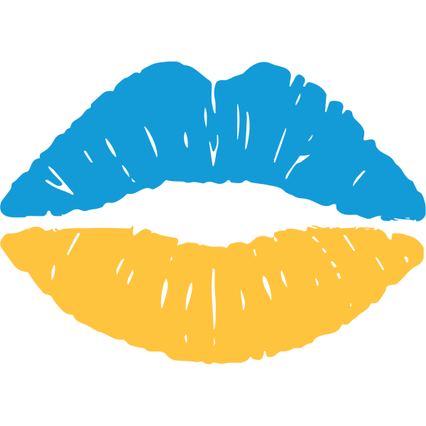 Ukraine Kiss Flag