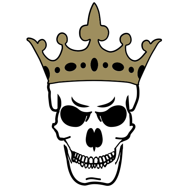 King Skull with Crown