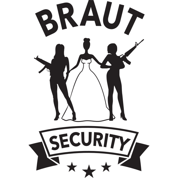 Braut Security bewaffnet