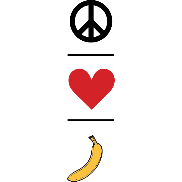 Peace Love Banana