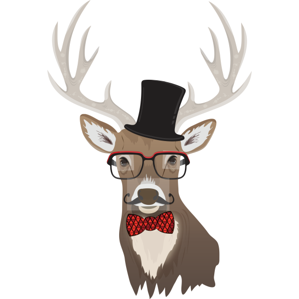 Mustache Deer Stag