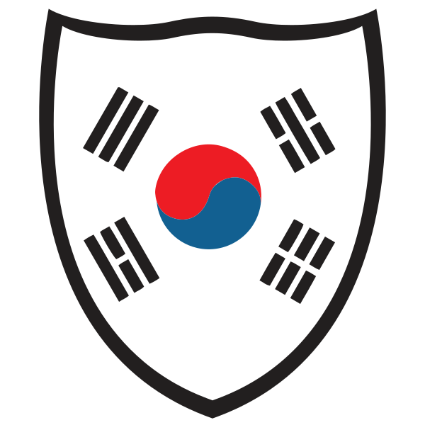 South Korea Shield Flag