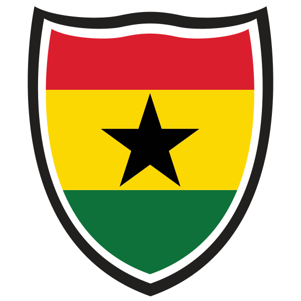 Ghana Flag Shield