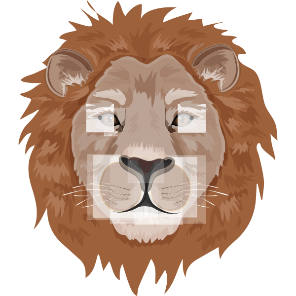 Realistic Lion Head