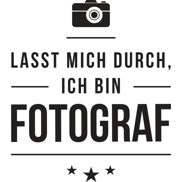 Lasst mich durch ich bin Fotograf