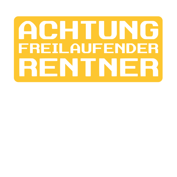 Freilaufender Rentner