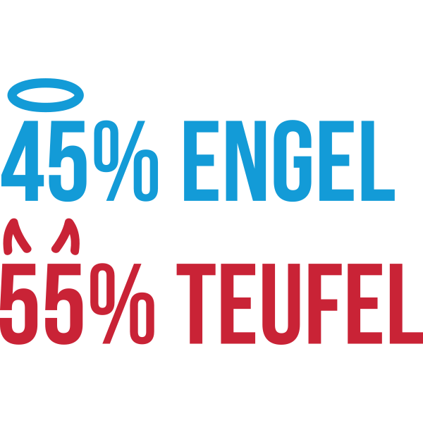 45% Engel 55% Teufel