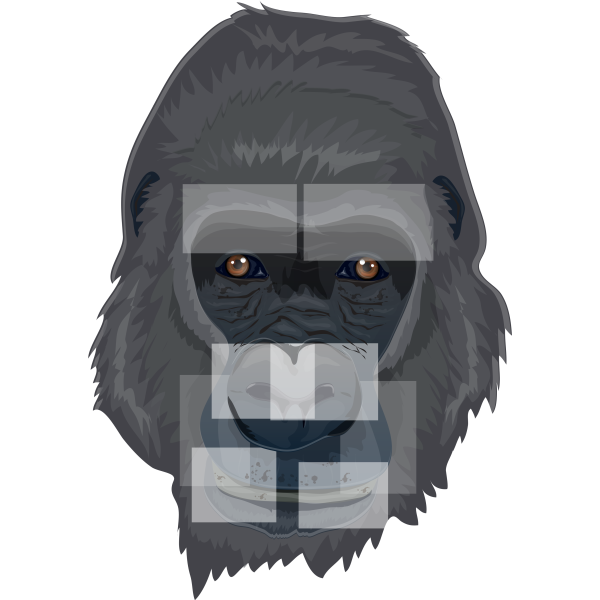 Gorilla Head Realistic