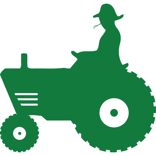 Farmer Driving Tractor