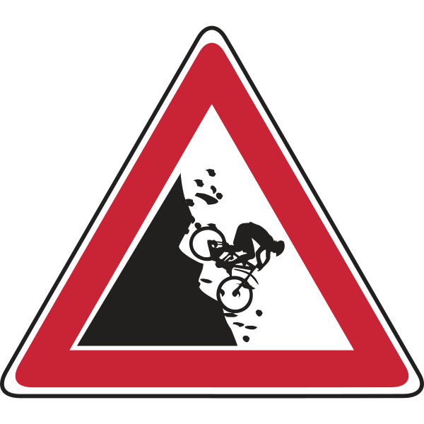 Mountain Biker Sign