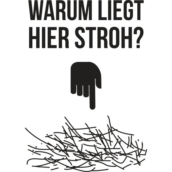 Warum liegt hier Stroh