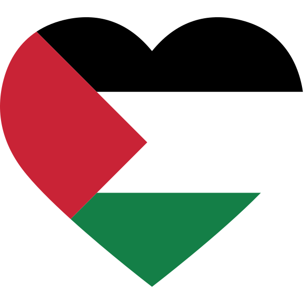 Palestine Heart Flag