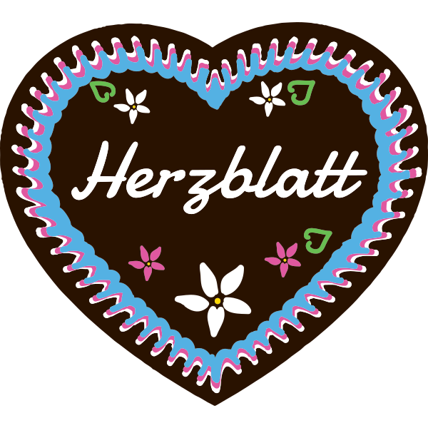 Herzblatt Lebkuchenherz