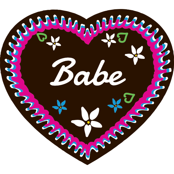 Babe Gingerbread Heart