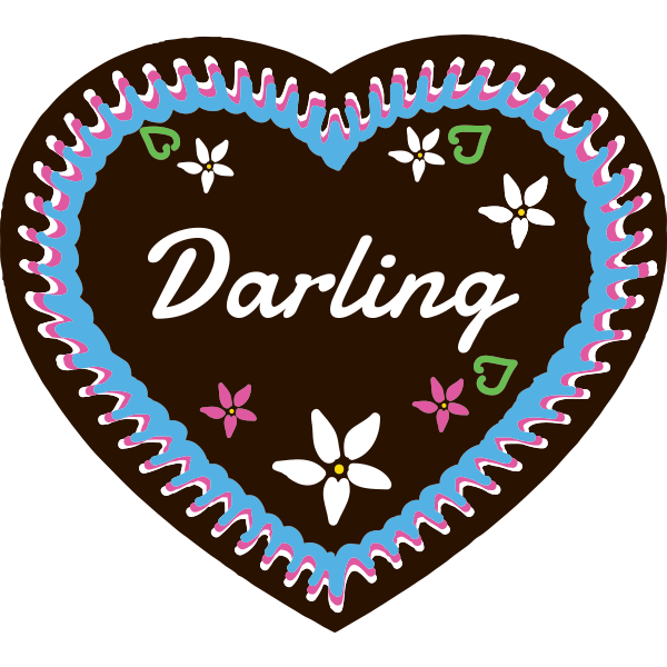 Darling Gingerbread Heart