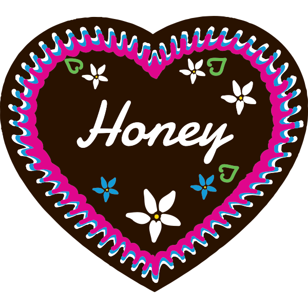 Honey Gingerbread heart