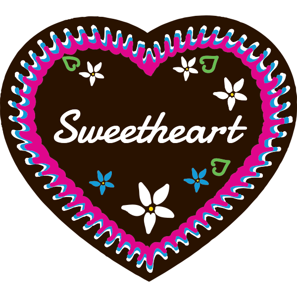 Sweetheart Gingerbread heart