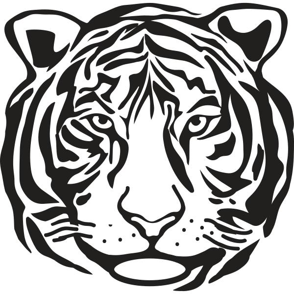 Tiger Face Outline