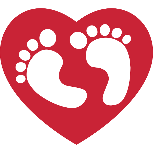 Baby Feet Heart