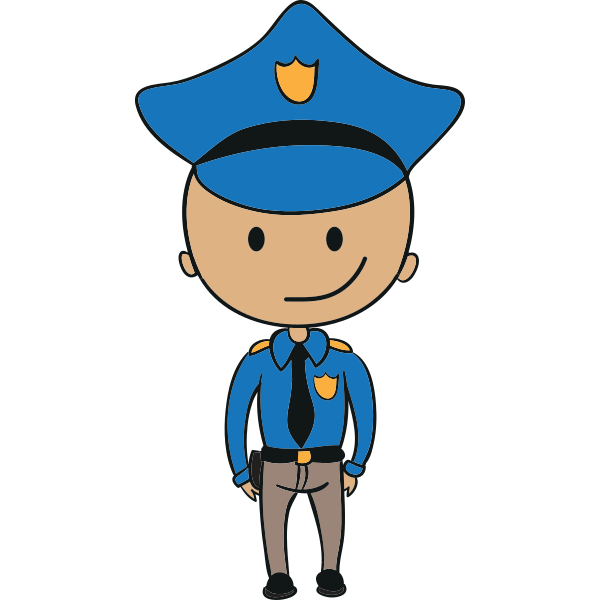 Police Comic Character