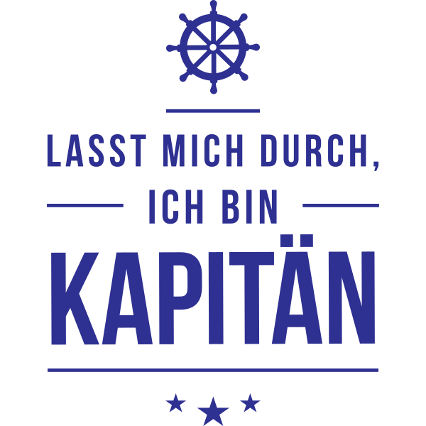 Lasst mich durch ich bin Kapitän