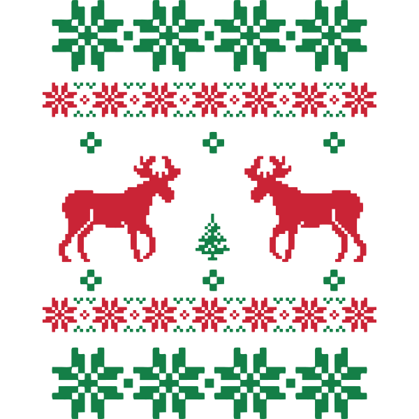 Winter Pattern Deer