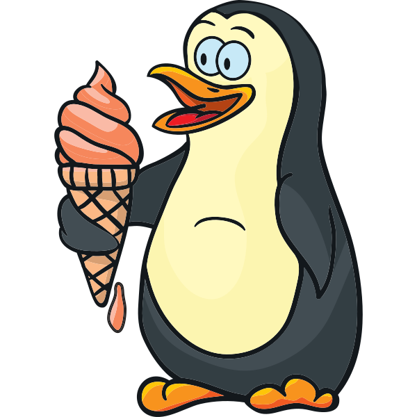 Penguin With Icecream