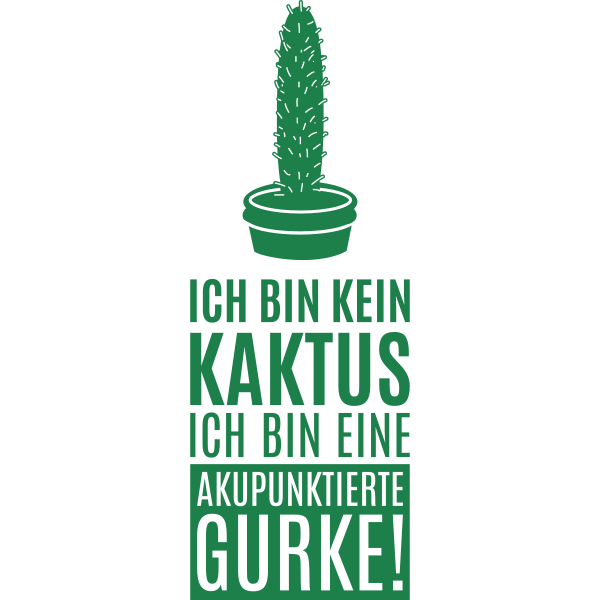 Akupunktierte Gurke Kein Kaktus