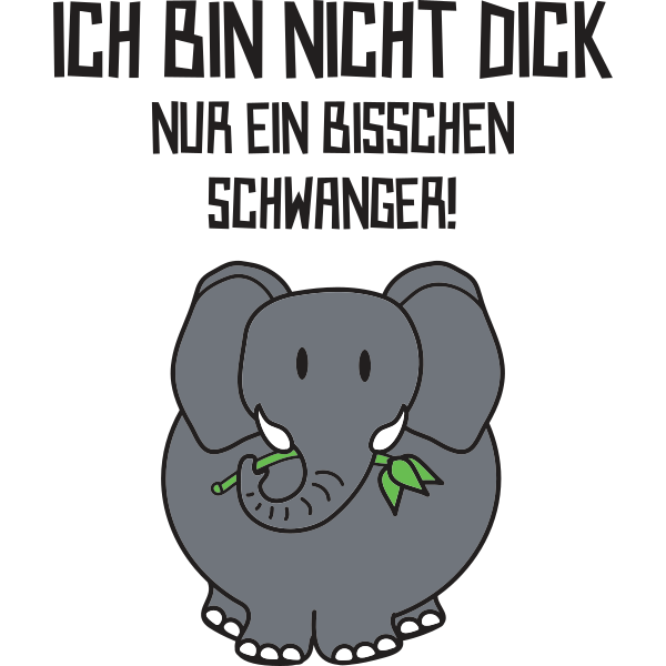 Ich bin nicht dick nur schwanger