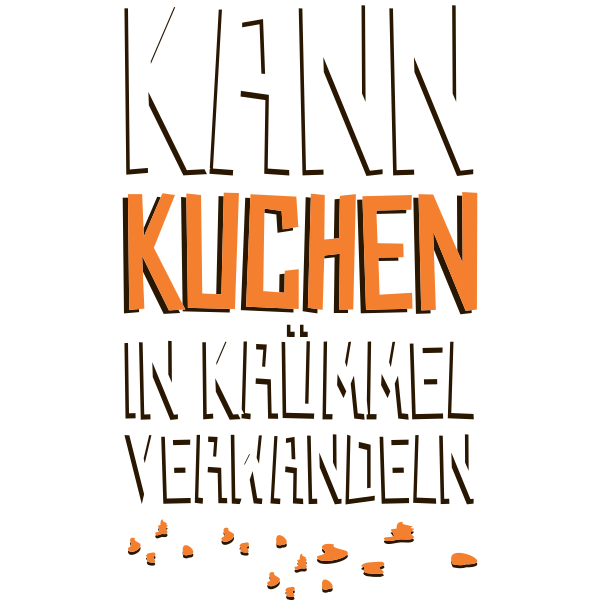 Kann Kuchen in Krümel verwandeln