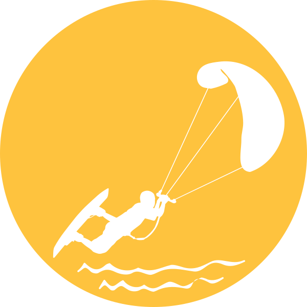 Kitesurfer In Moonlight