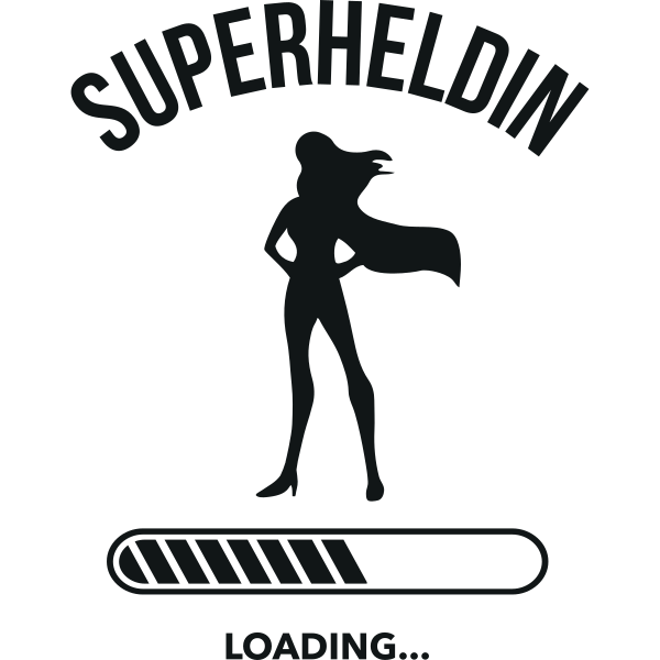 Superheldin Loading Silhouette