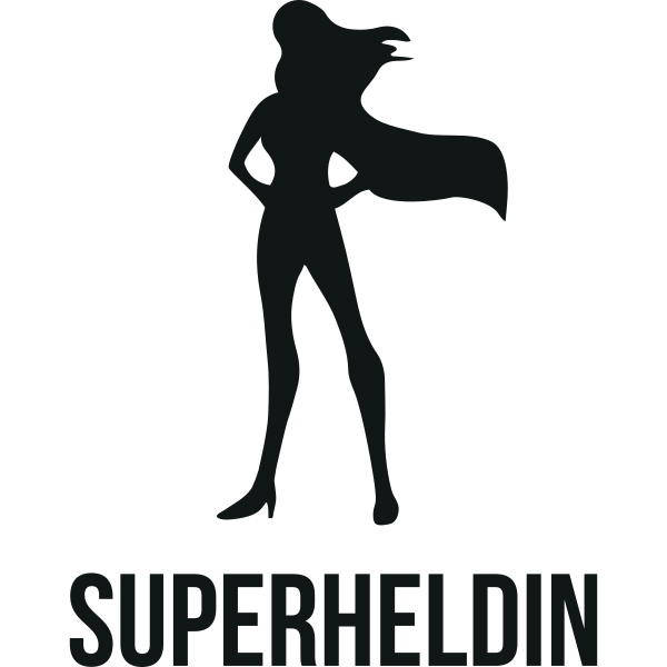 Superheldin Silhouette