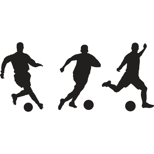 Soccer Players Silhouette