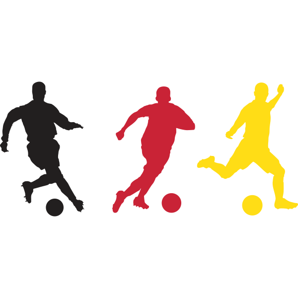 German Soccer Silhouettes