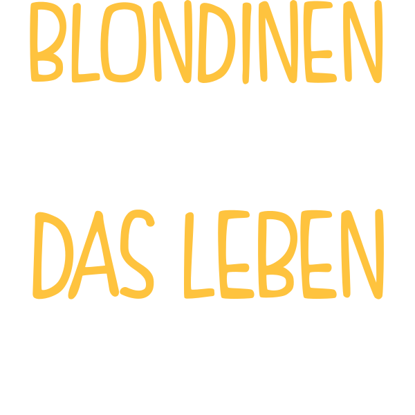 Blondinen machen das Leben lustiger