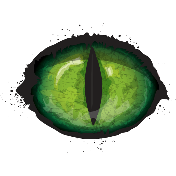 Scary Green Monster Eye