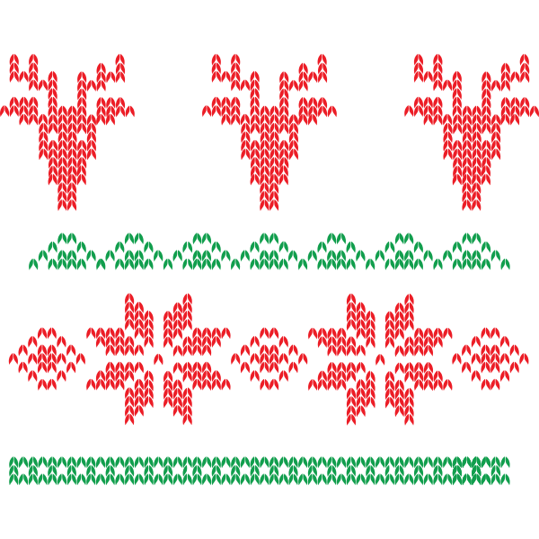 Reindeer Winter Pattern