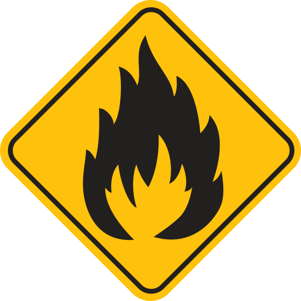 Fire Warning Sign