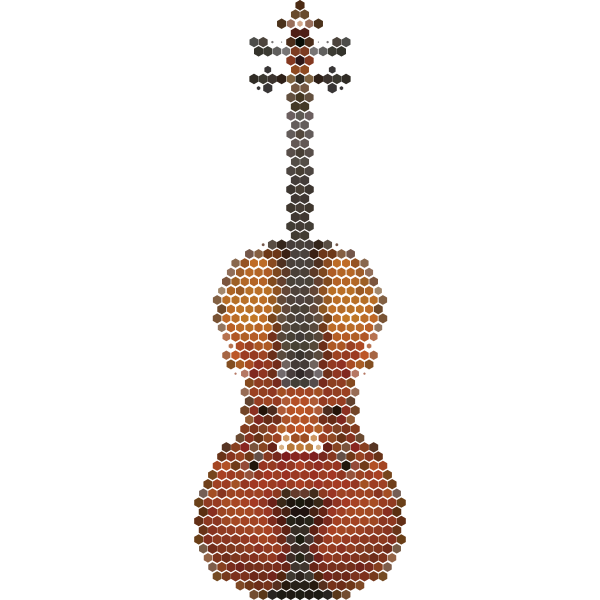 Stylish Pixel Violin