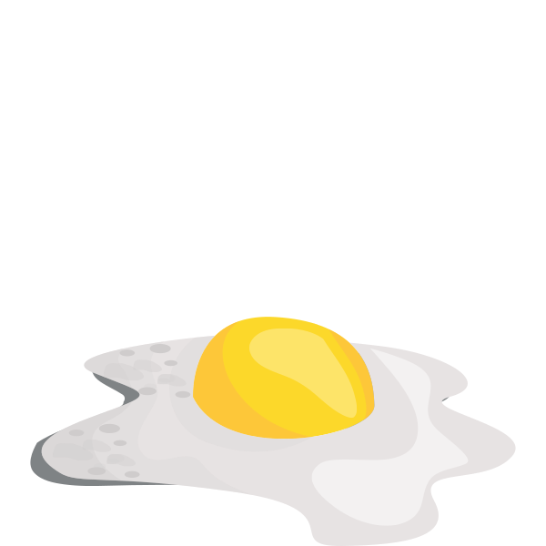 Rohe Ostern Spiegelei