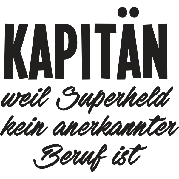 Kapitän weil Superheld anerkannter Beruf ist