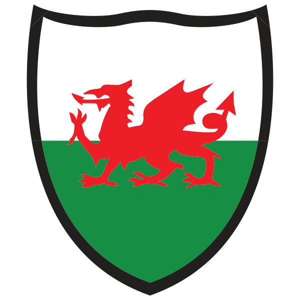 Wales Flag Shield