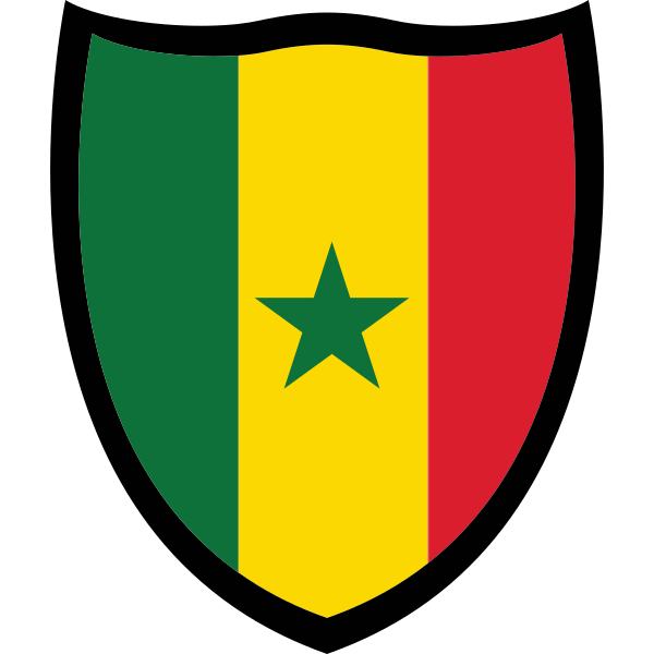 Senegal Flag Shield