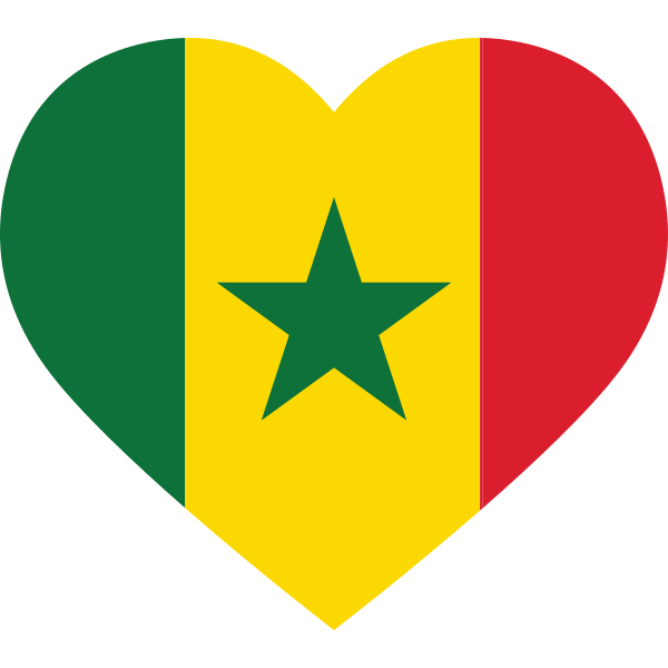 Senegalian Heart Flag