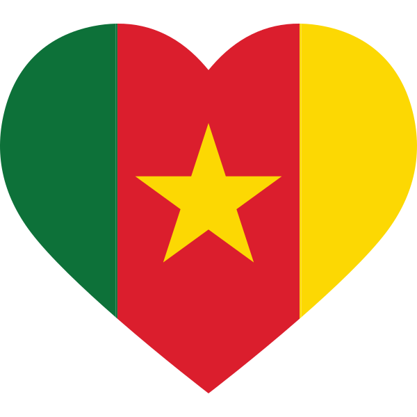 Cameroon Heart Flag