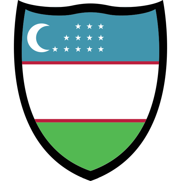 Uzbekistan Flag Shield