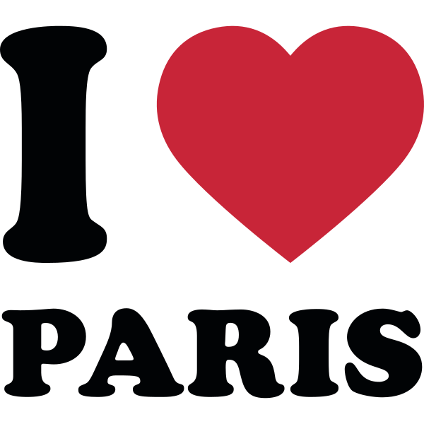 I Love Heart Paris