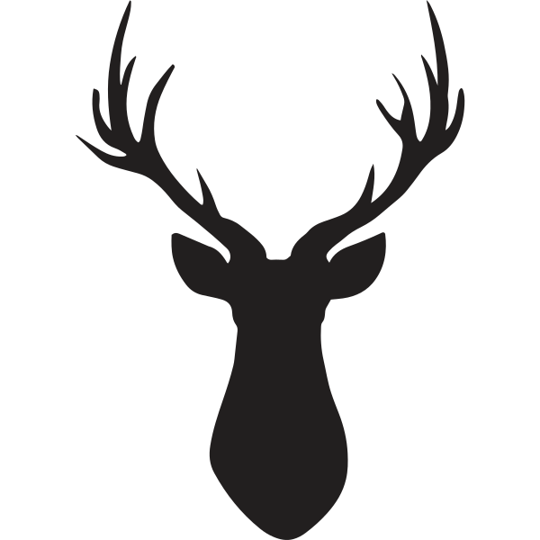 Male Deer Trophy Silhouette